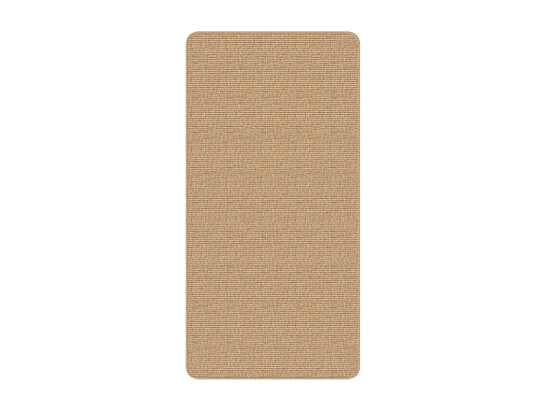 Alfombra de yute con reverso de látex 80x160 cm Natural