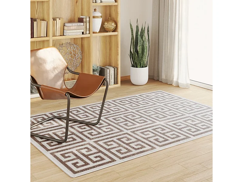 Alfombra de pelo corto para interior y exterior, 160 x 230 cm, antideslizante.