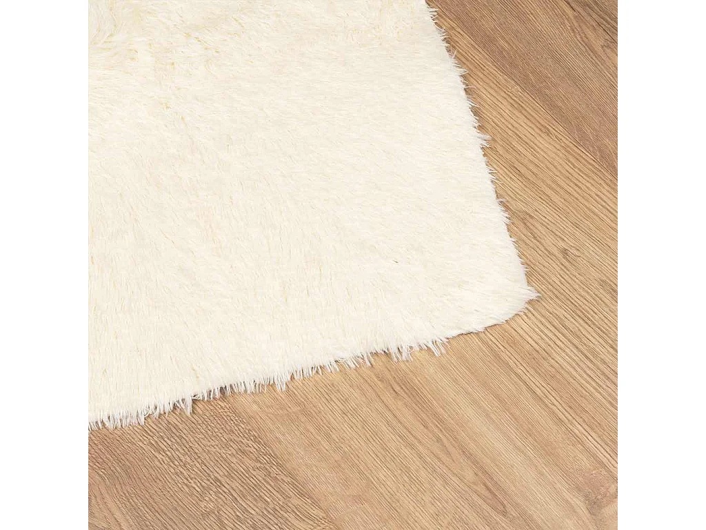Tappeto shaggy a pelo lungo NAVARRA crema 200x290 cm poliestere