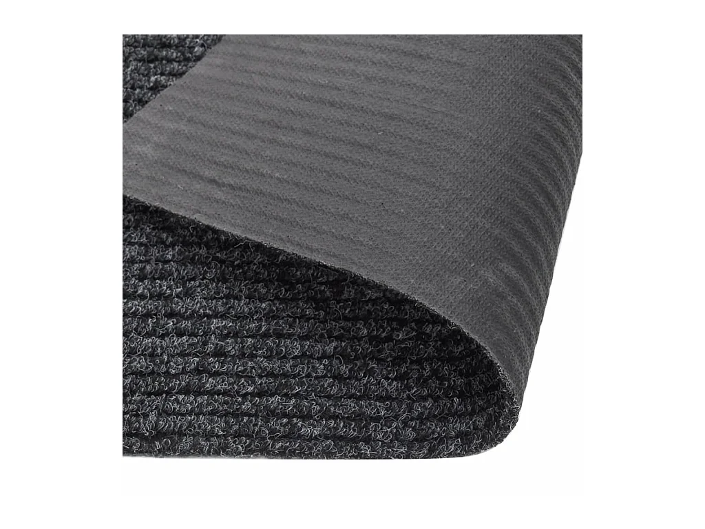 100x100 cm Anthrazitfarbener Teppich