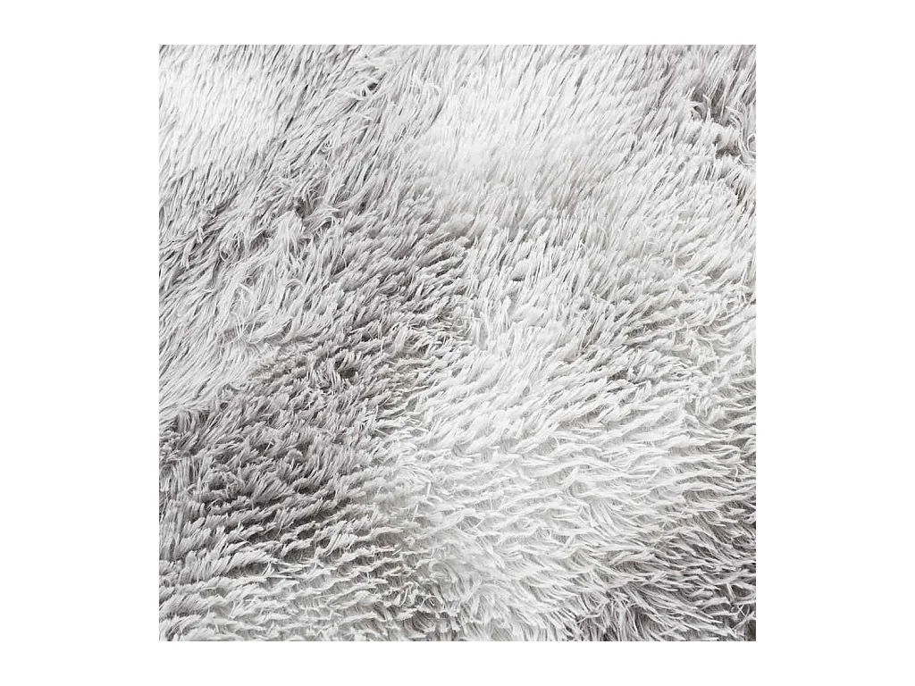 Tappeto shaggy grigio argento NAVARRA 200x200 cm