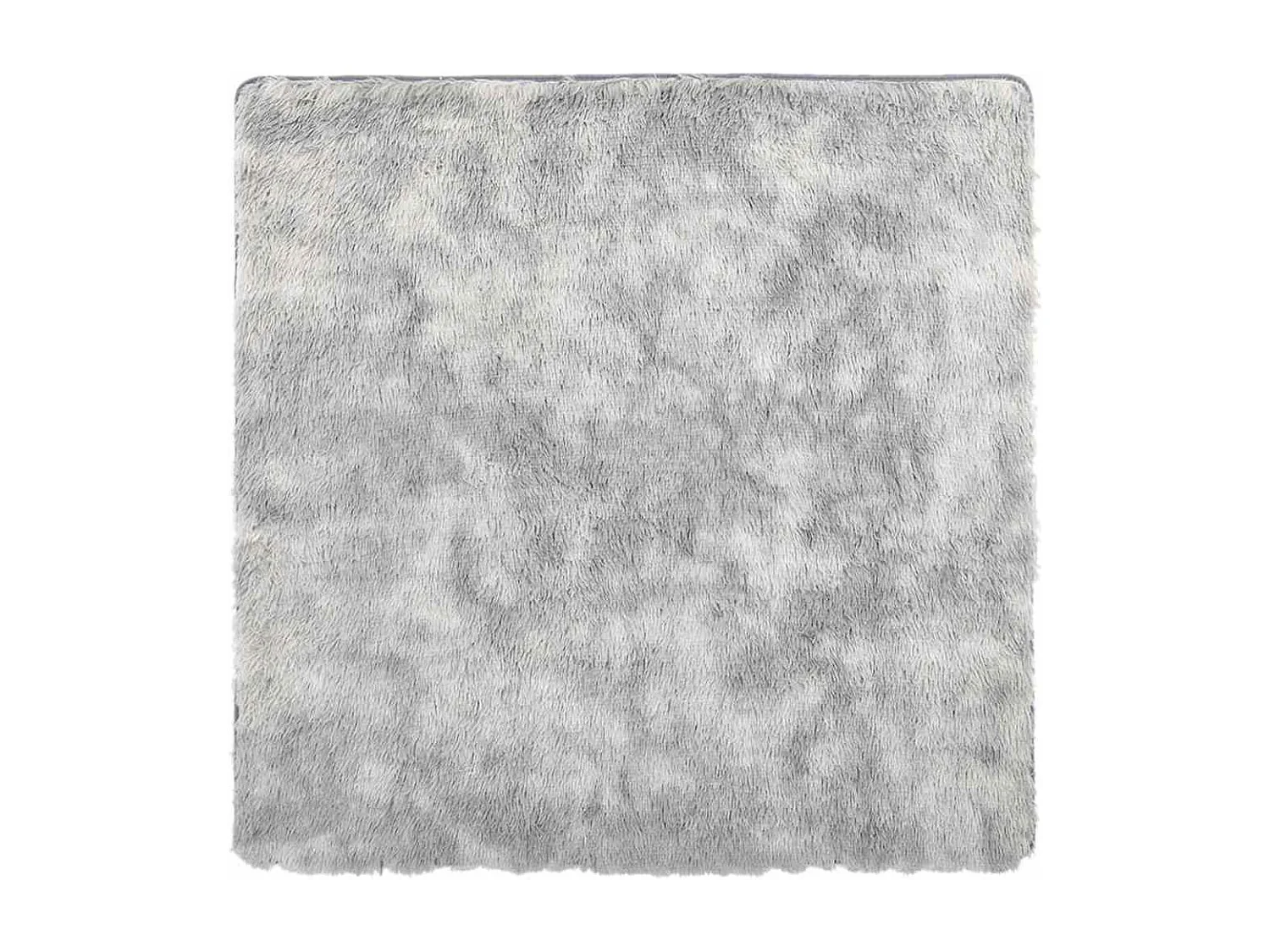 Tapis shaggy à poils longs NAVARRA gris argenté 200x200 cm