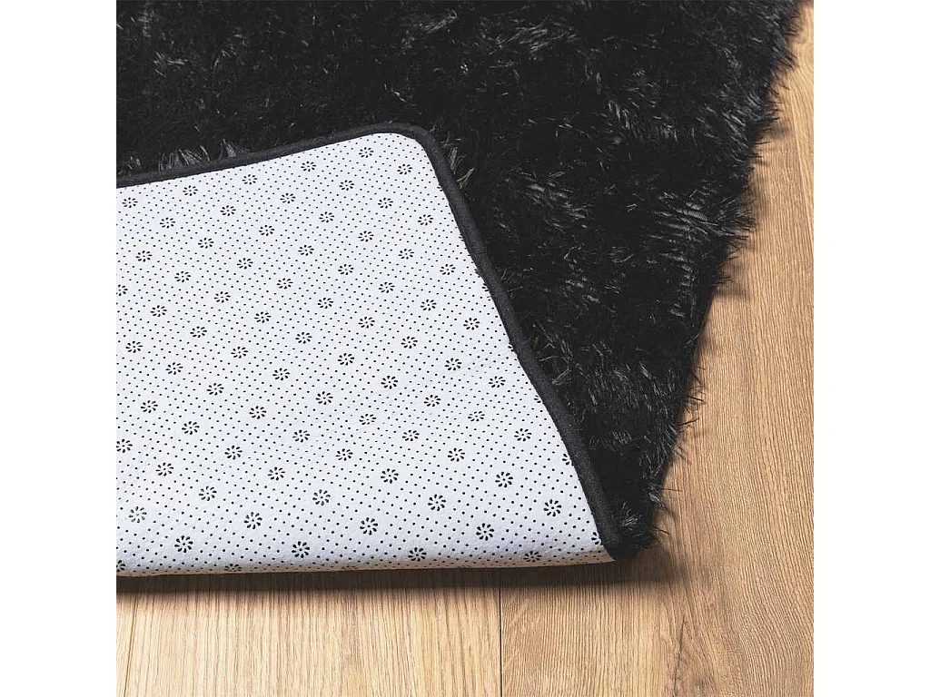 NAVARRA zwart shaggy vloerkleed 240x340 cm polyester