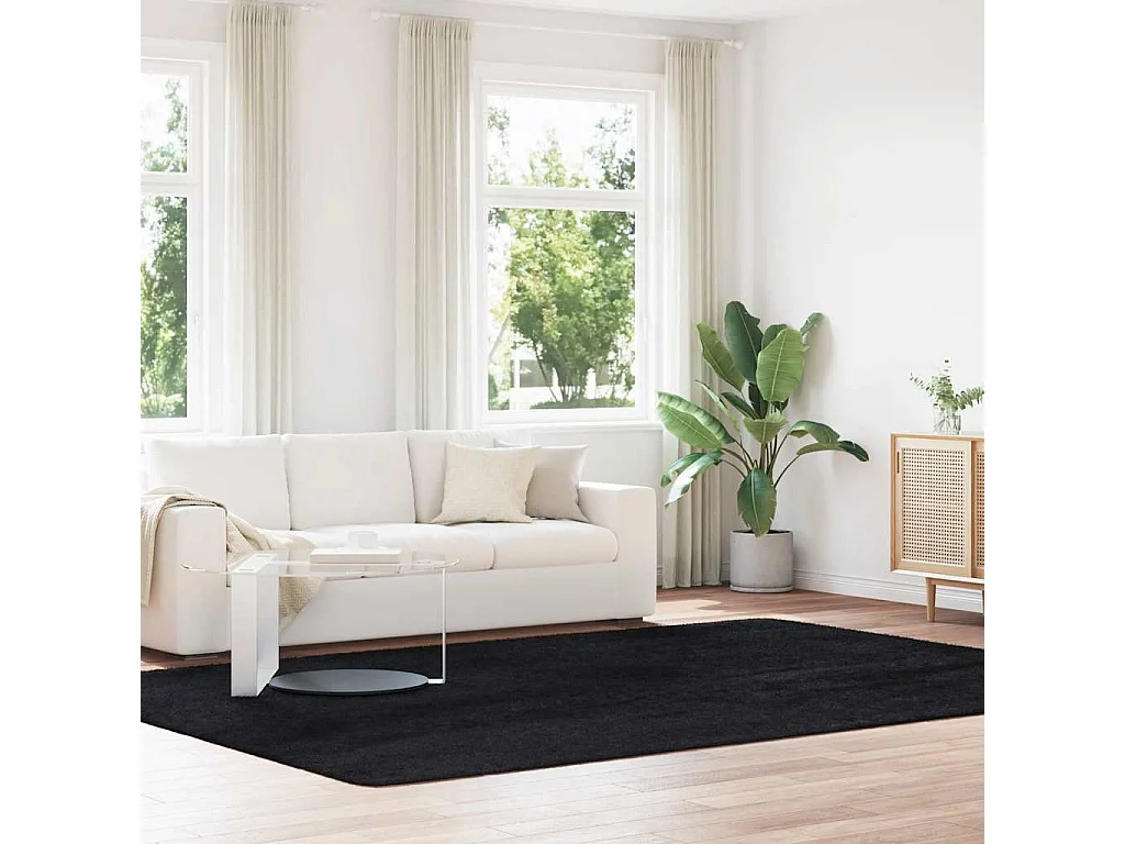 Tappeto NAVARRA nero shaggy 240x340 cm poliestere