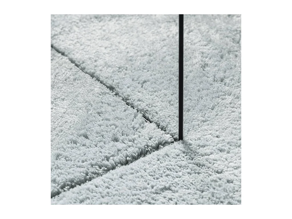 Alfombra HUARTE de pelo corto suave y lavable azul 140x200 cm