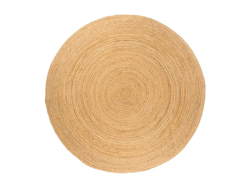 Gevlochten jute vloerkleed 240 cm Rond