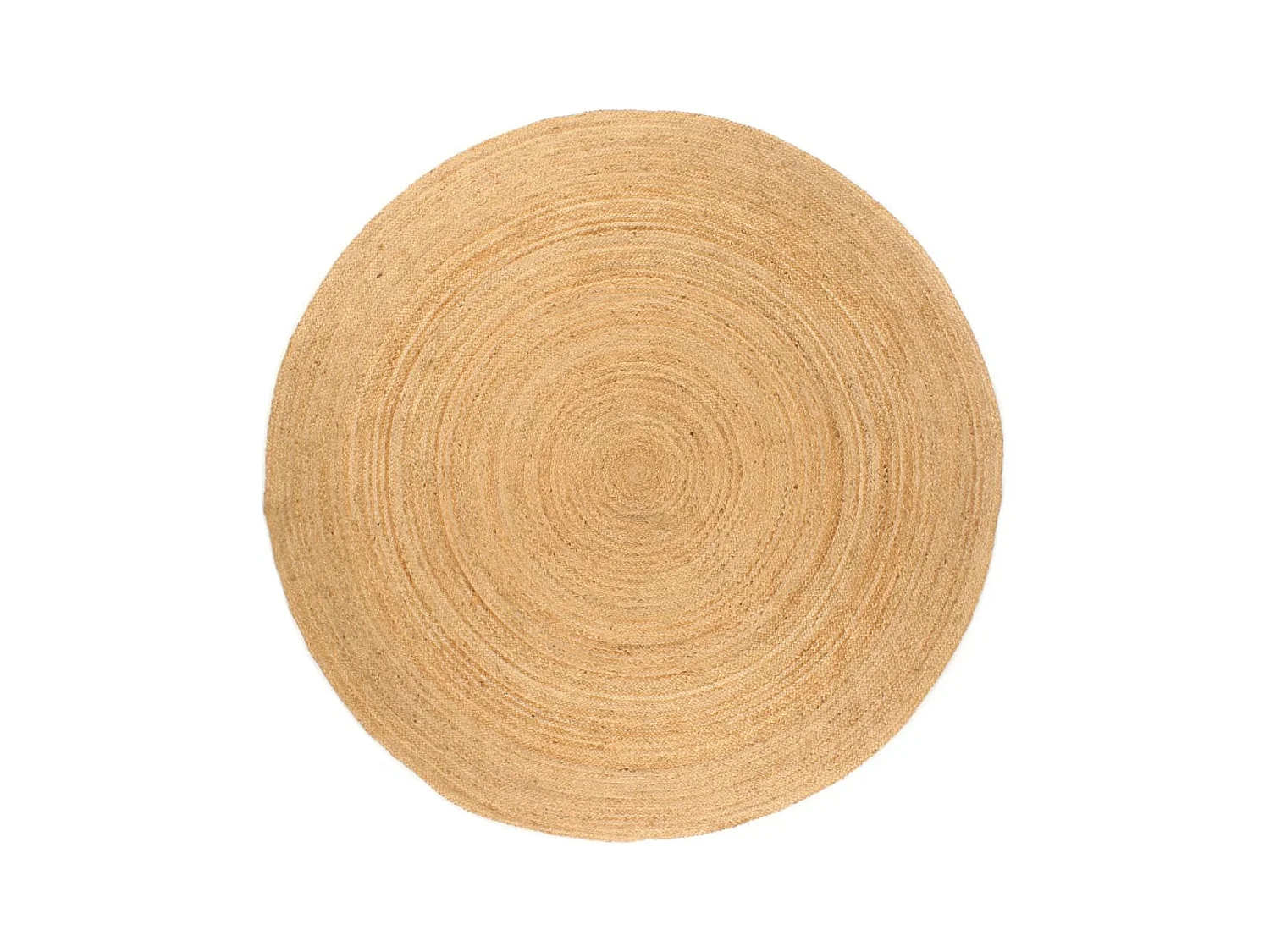 Gevlochten jute vloerkleed 240 cm Rond