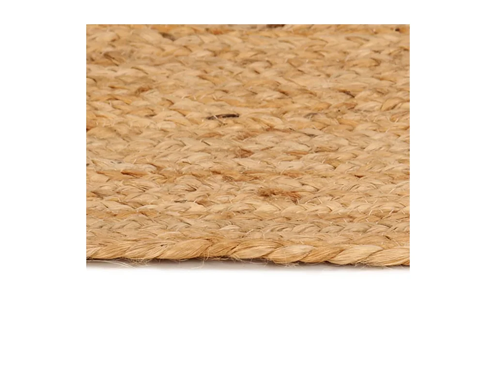 Gevlochten jute vloerkleed 240 cm Rond