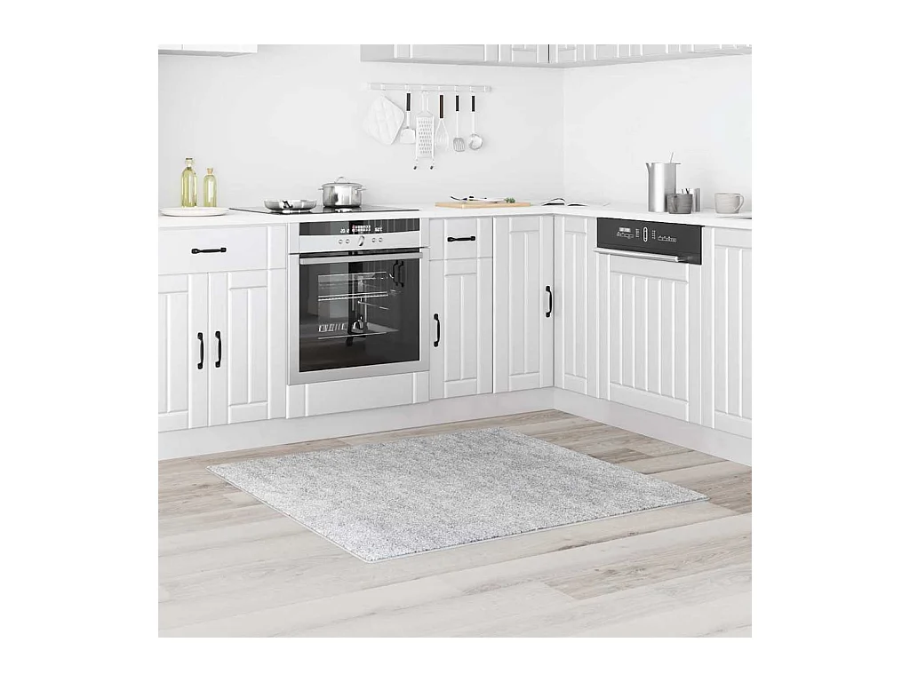 Tapis Gris 120 x 120 cm Polypropylène