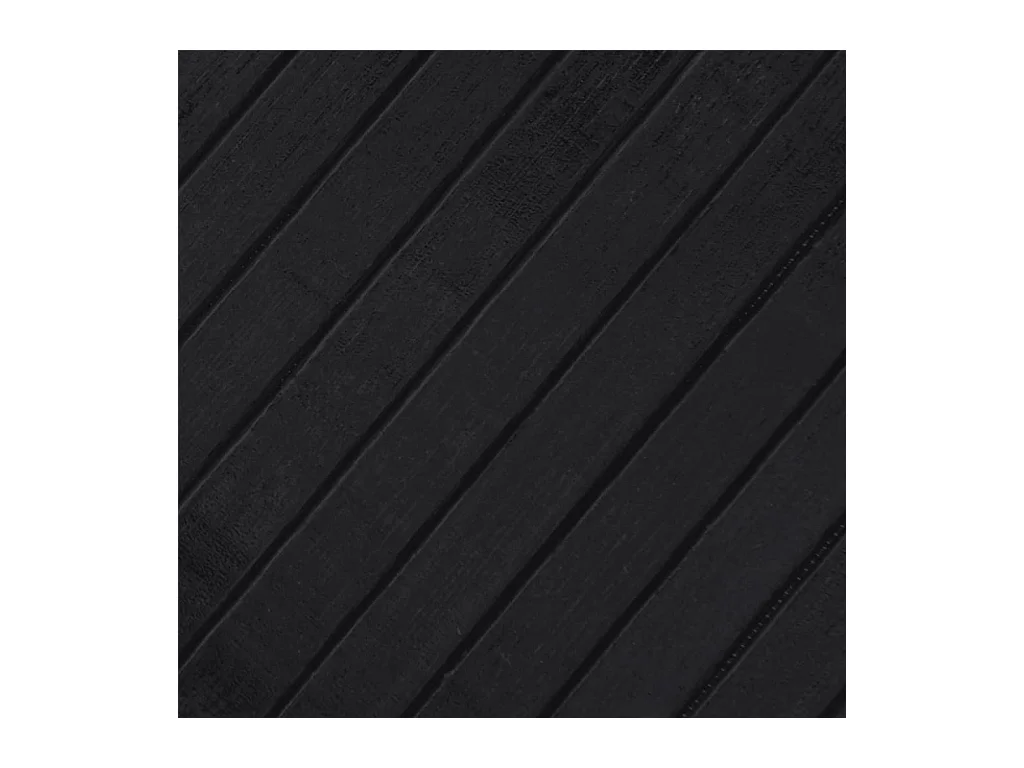 Rechthoekig zwart tapijt 70x300 cm bamboe