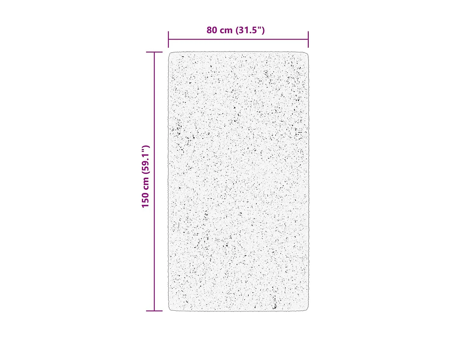 Tappeto vintage da interno ed esterno ARBIZU 80x150 cm