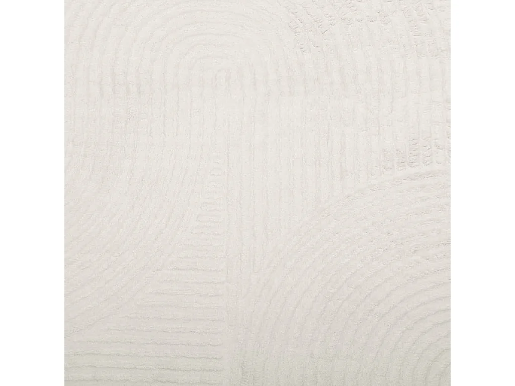 Alfombra de pelo corto IZA, estilo escandinavo, color crema, 160x230 cm