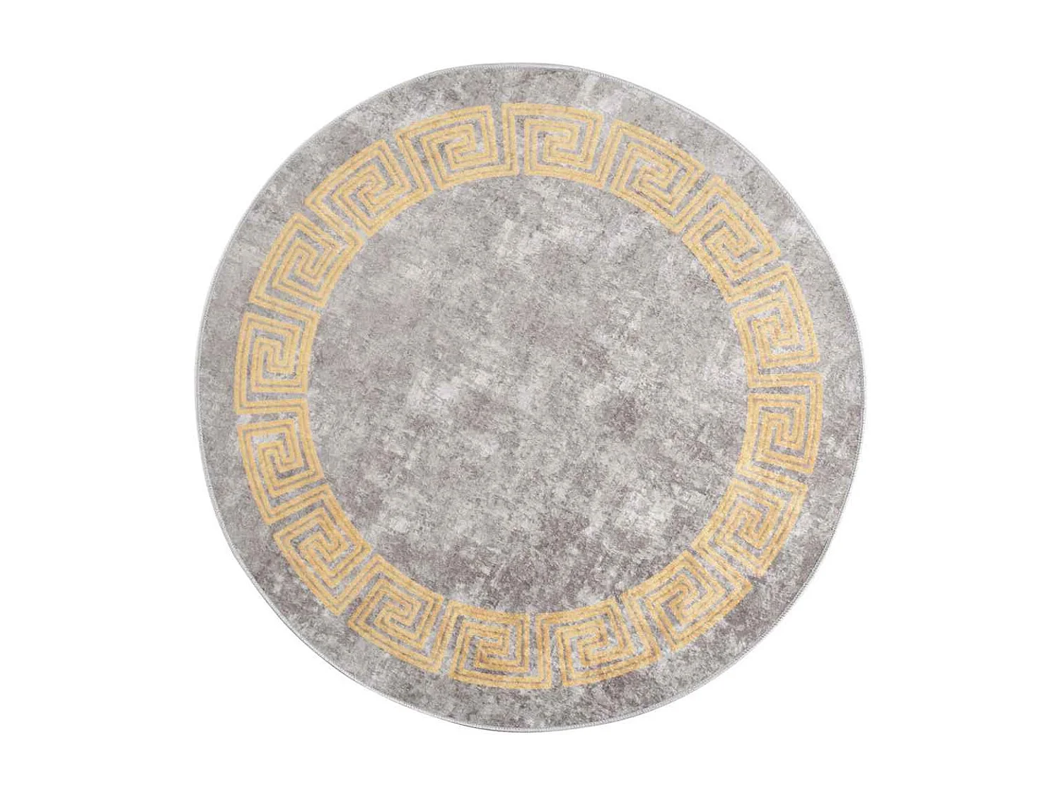 Tapis lavable antidérapant φ120 cm gris