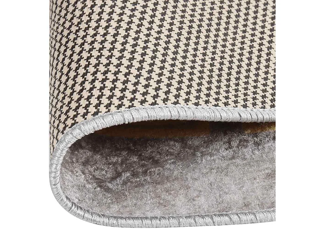 Tapis lavable antidérapant φ120 cm gris