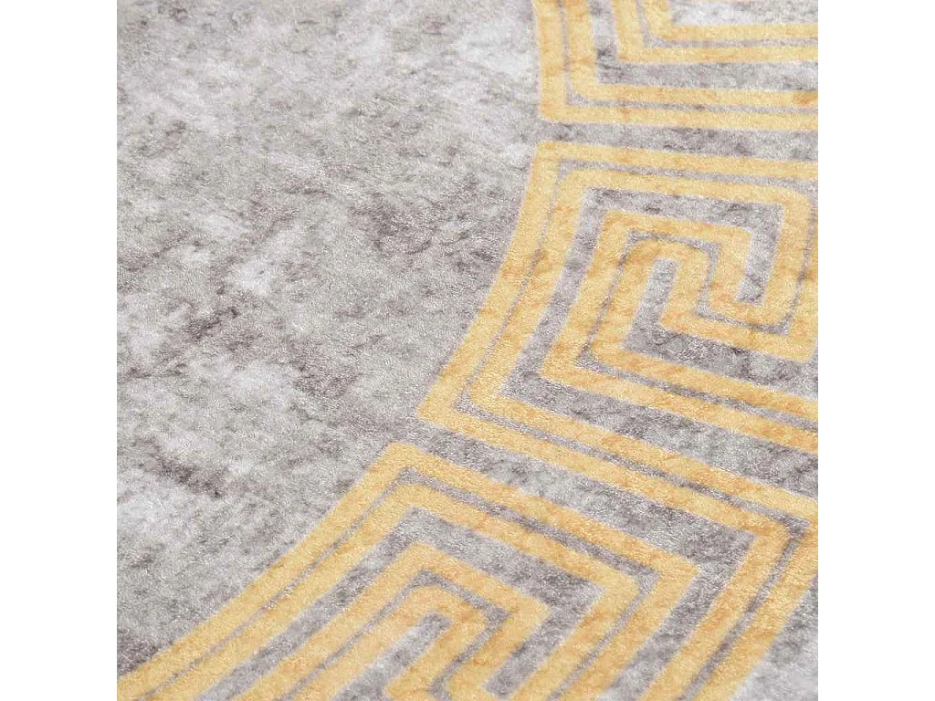 Tapis lavable antidérapant φ120 cm gris