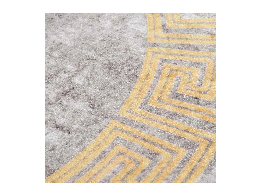 Alfombra antideslizante lavable φ120 cm gris