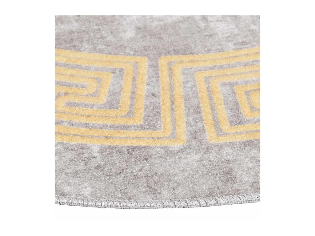 Alfombra antideslizante lavable φ120 cm gris