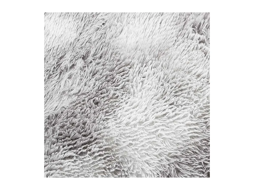 Tapis shaggy à poils longs NAVARRA gris argenté 200x290 cm