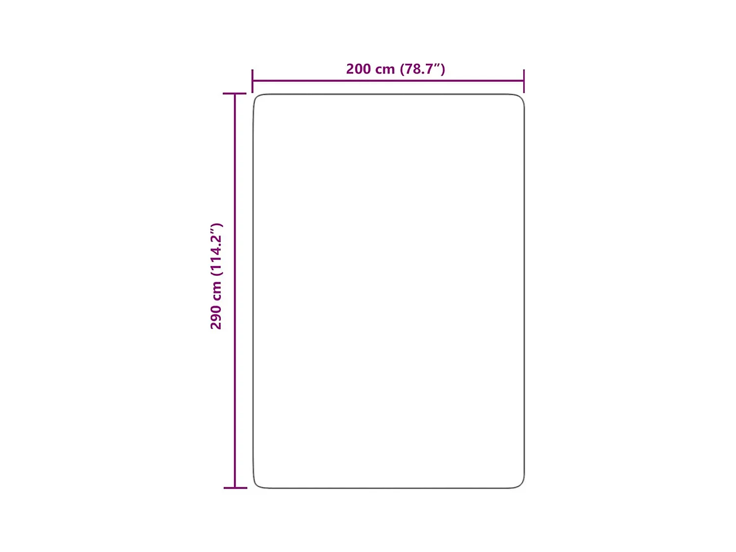 Tapis shaggy à poils longs NAVARRA gris argenté 200x290 cm