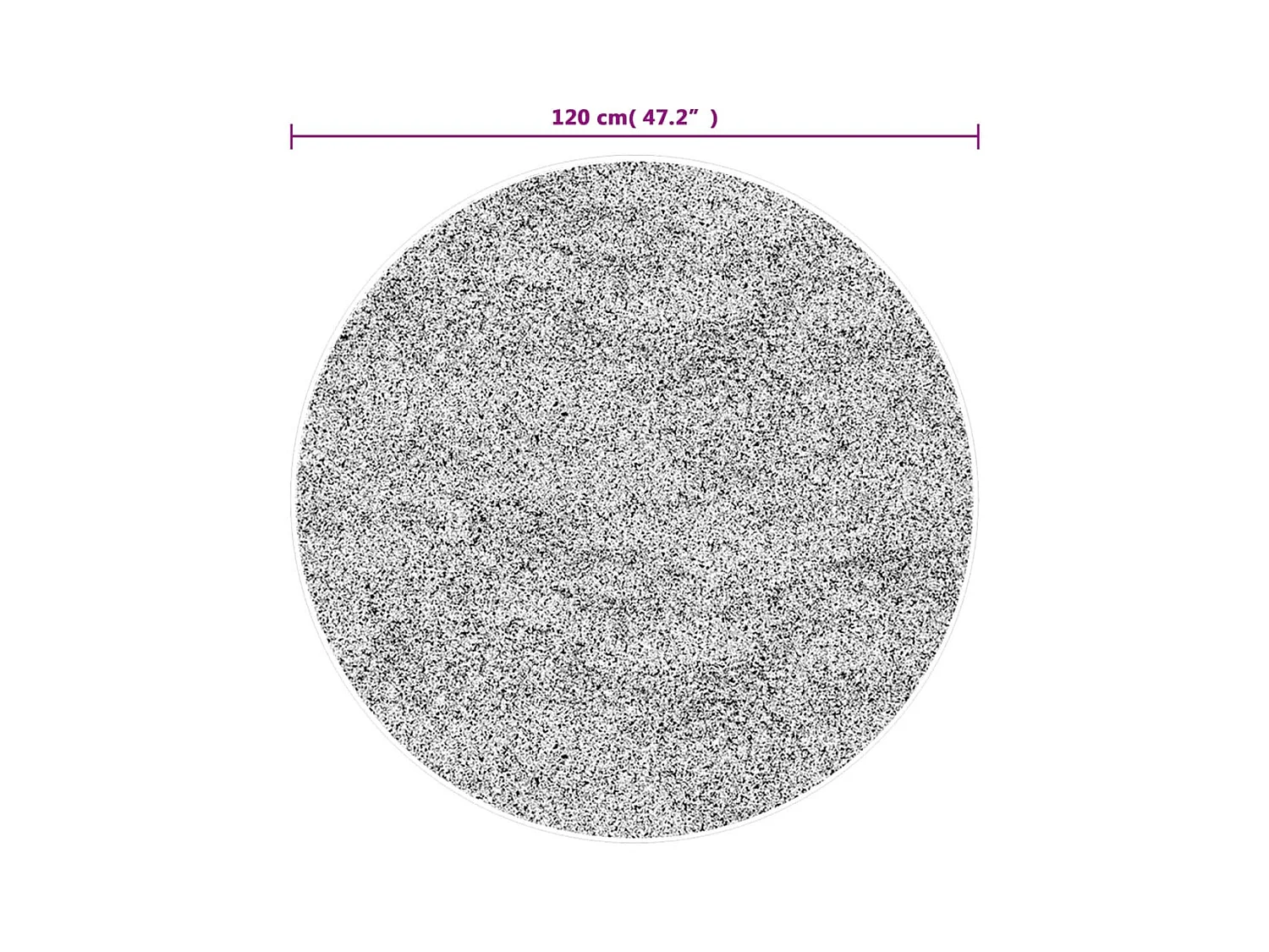 Tappeto lavabile multicolore Ø 120 cm antiscivolo