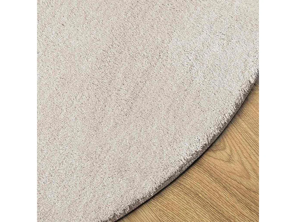 Alfombra color arena 160 x 230 cm Poliéster