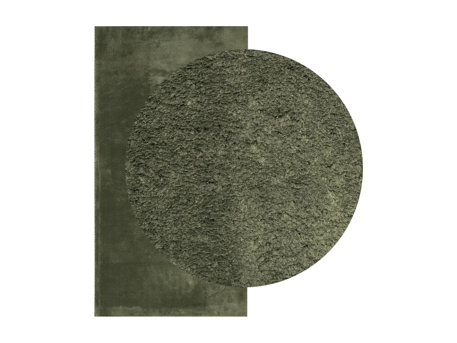 HUARTE zacht en wasbaar laagpolig vloerkleed bosgroen 60x110cm