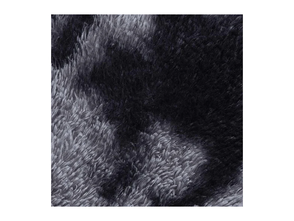 Tapis Shaggy à poils longs NAVARRA gris foncé 200x200 cm