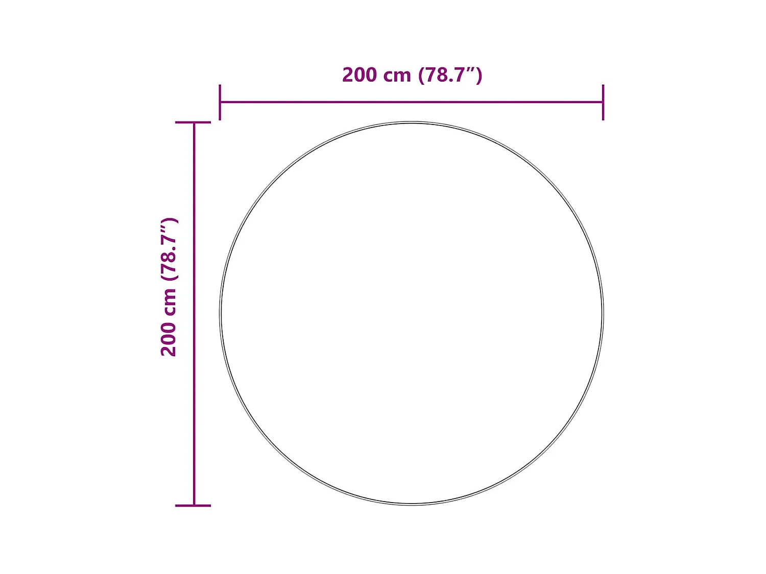 Tappeto shaggy a pelo lungo NAVARRA grigio scuro 200x200 cm