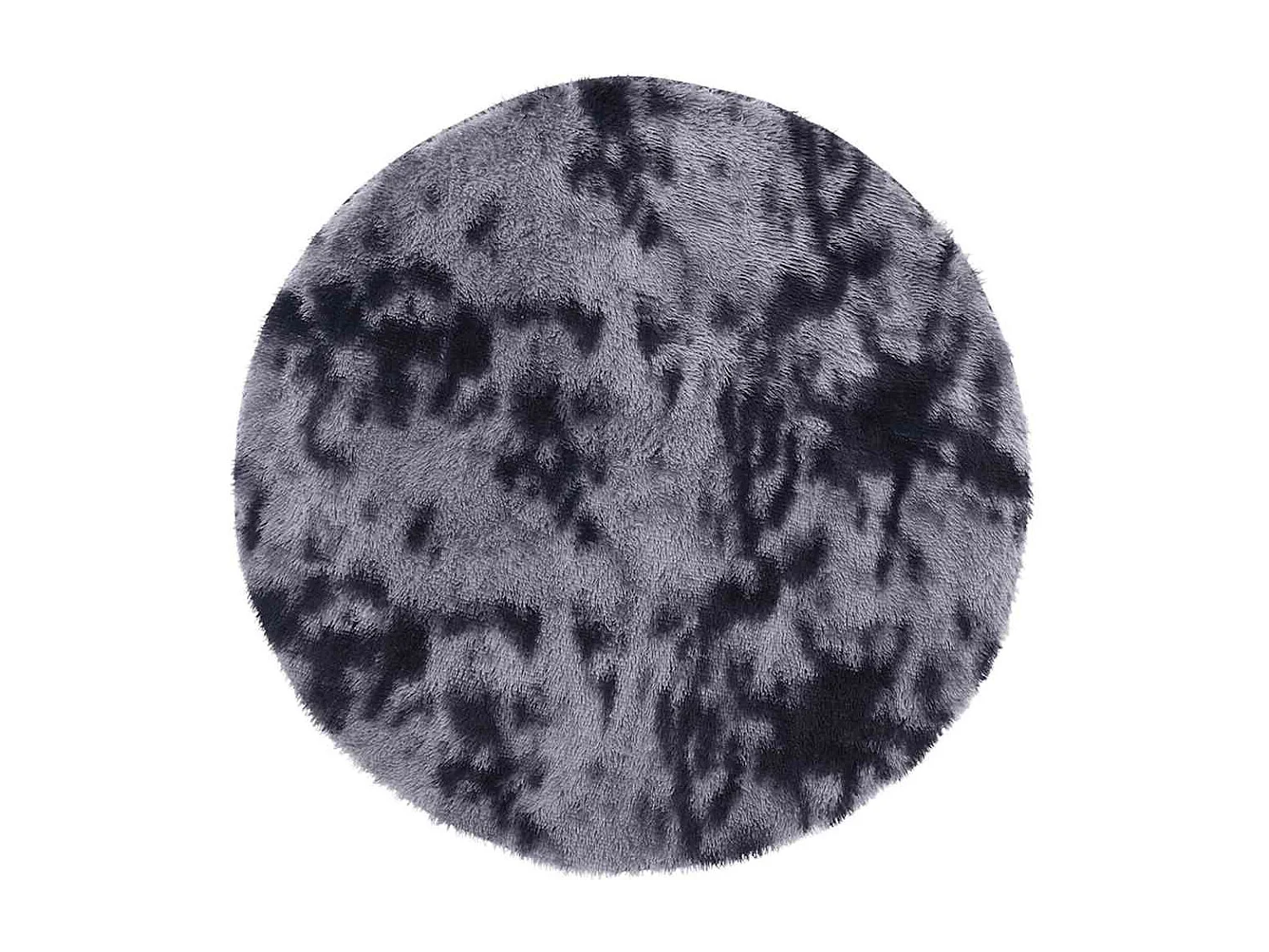 Tapis Shaggy à poils longs NAVARRA gris foncé 200x200 cm