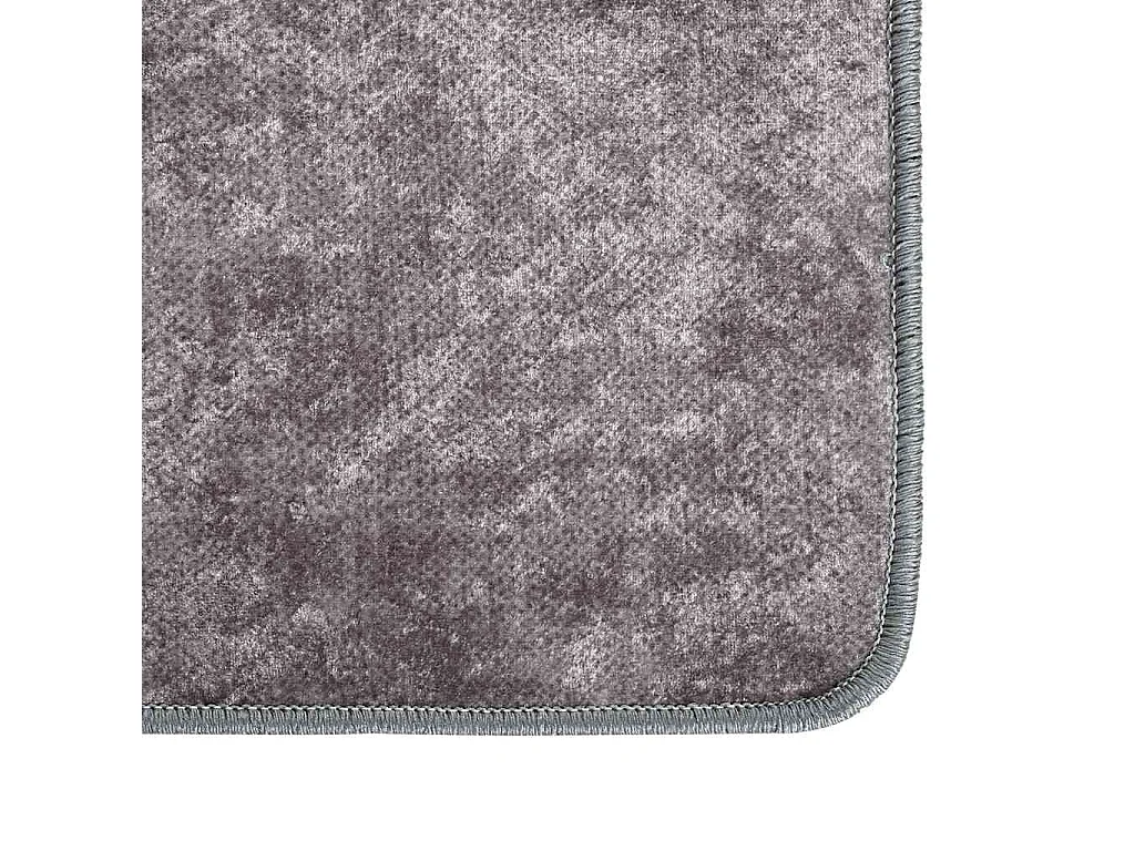 Tapis lavable antidérapant 120x180 cm gris