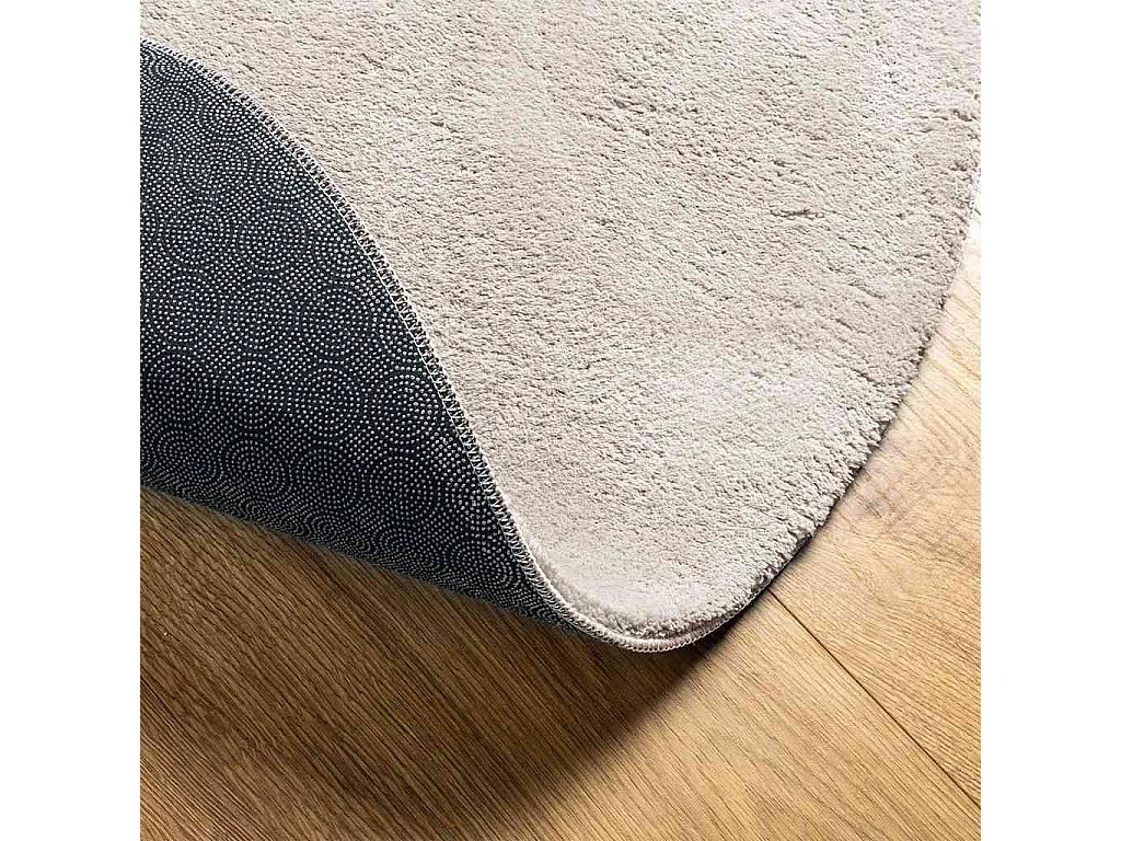 Zandkleurig vloerkleed 140 x 200 cm Polyester