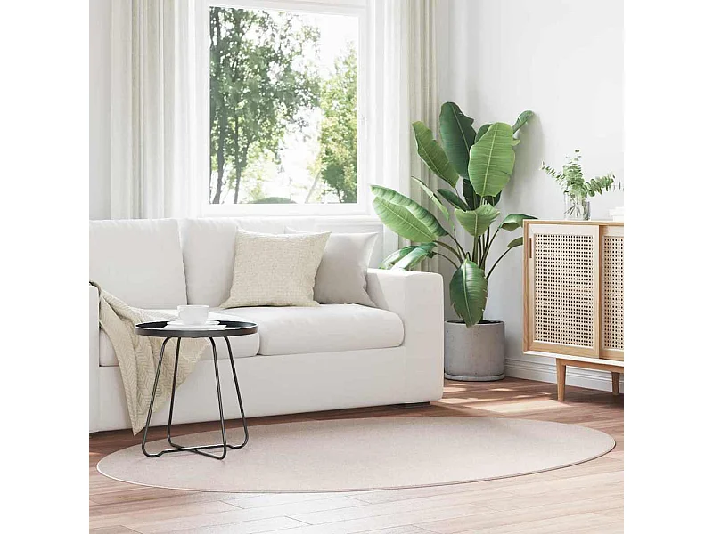 Tapis Couleur sable 140 x 200 cm Polyester