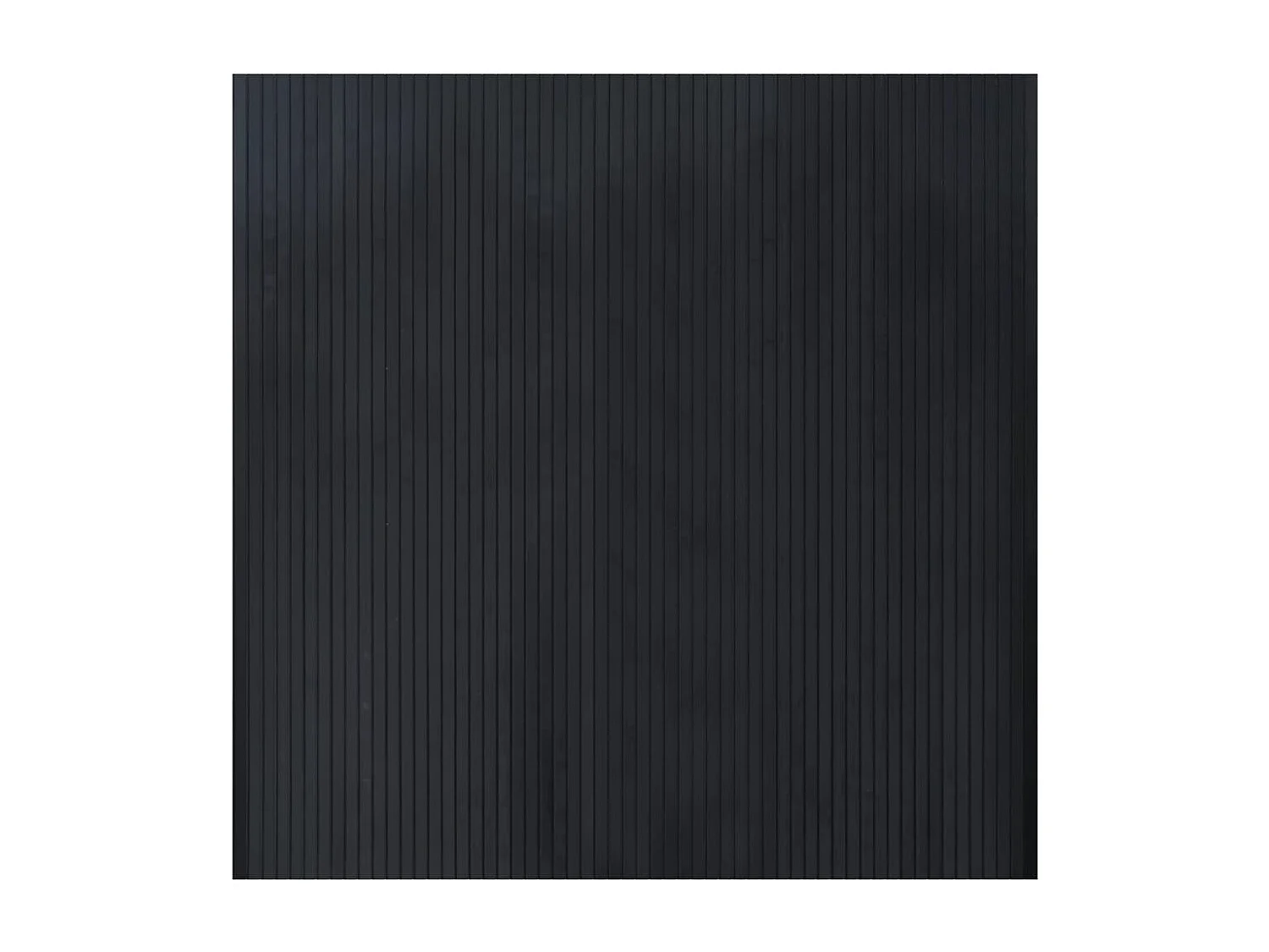 Rechthoekig zwart tapijt 100x100 cm bamboe