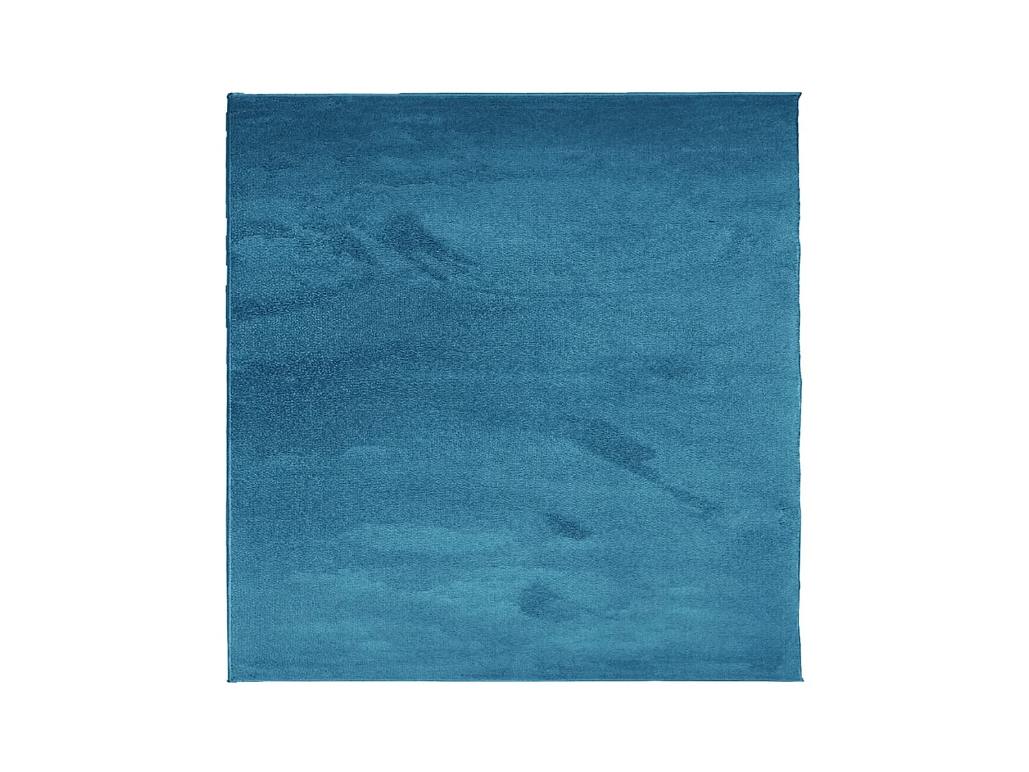 OVIEDO kortpolig vloerkleed turquoise 120x120 cm