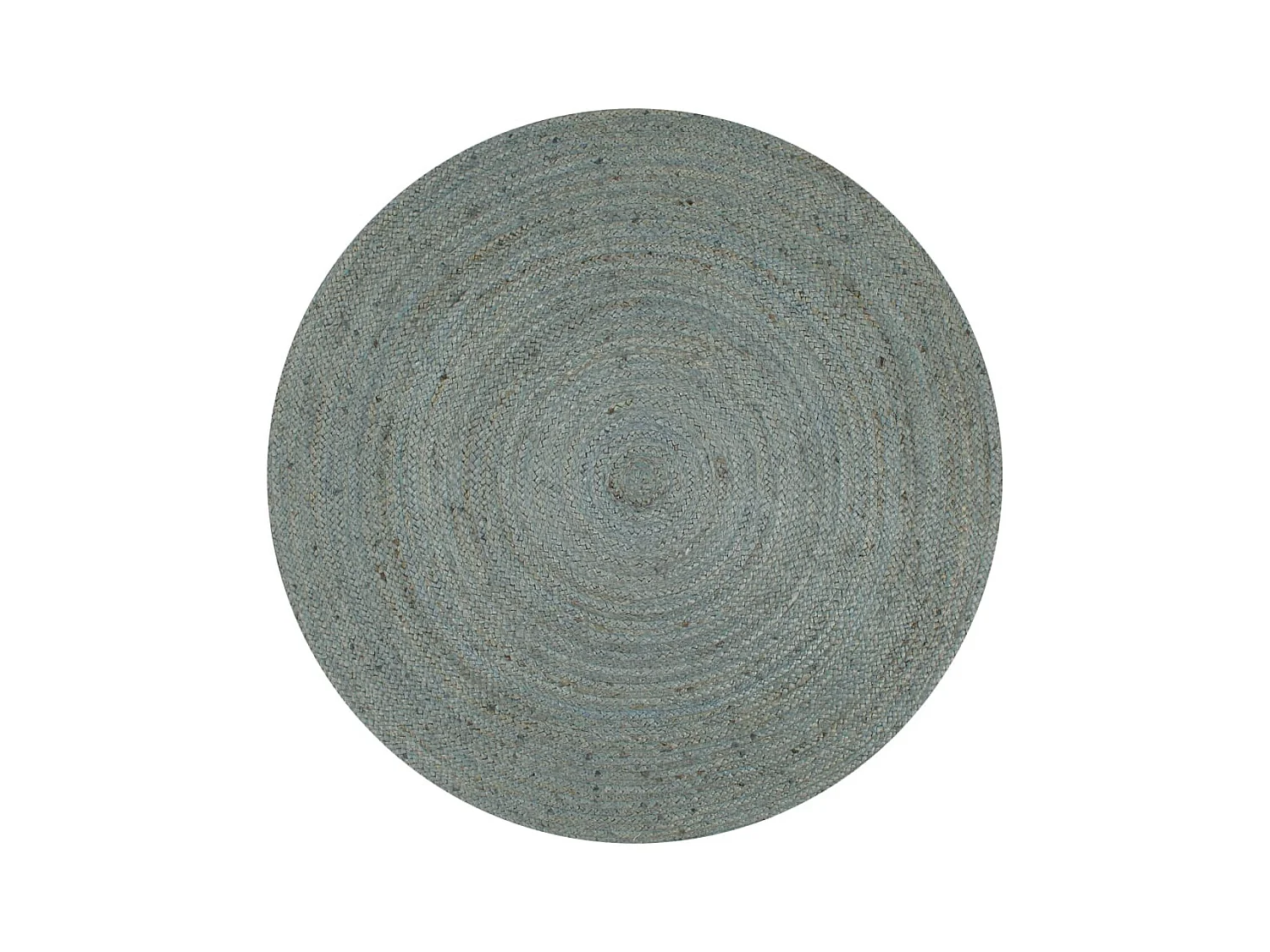 Tappeto rotondo in juta fatto a mano 120 cm verde oliva
