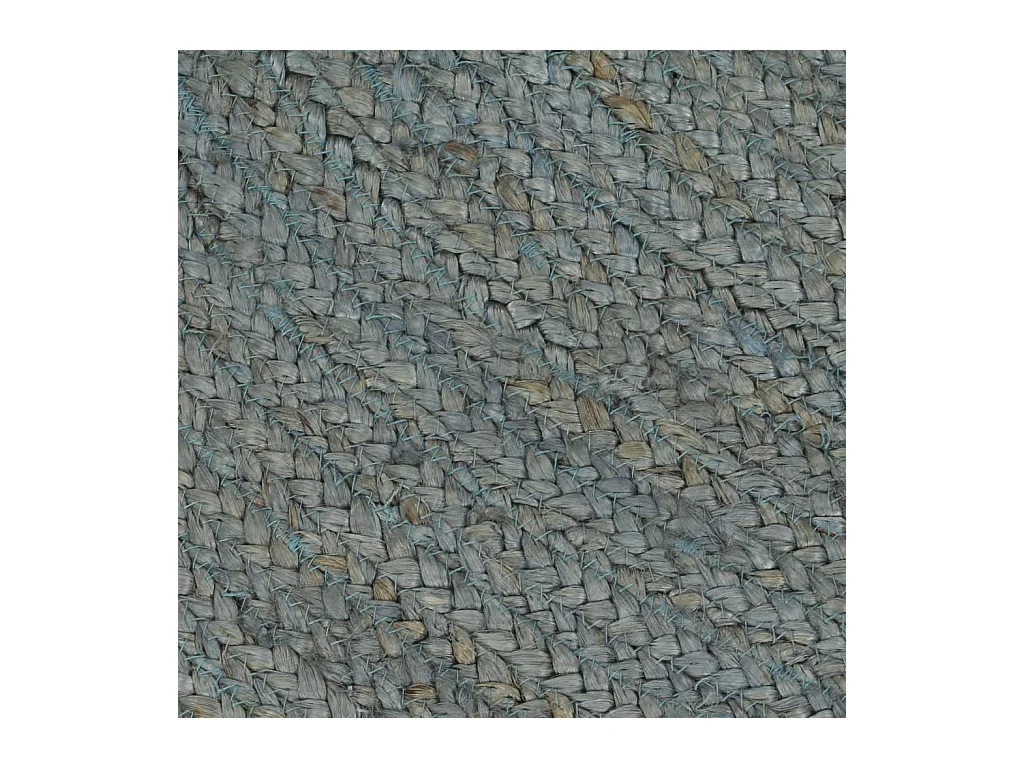 Alfombra de yute hecha a mano redonda 120 cm verde oliva