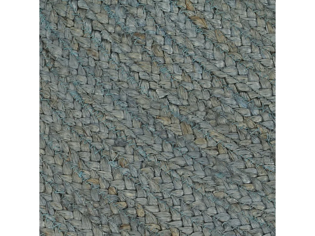 Alfombra de yute hecha a mano redonda 120 cm verde oliva