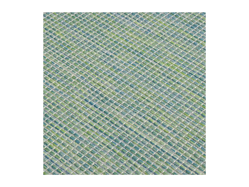 Alfombra de exterior de tejido plano 120x170 cm Turquesa