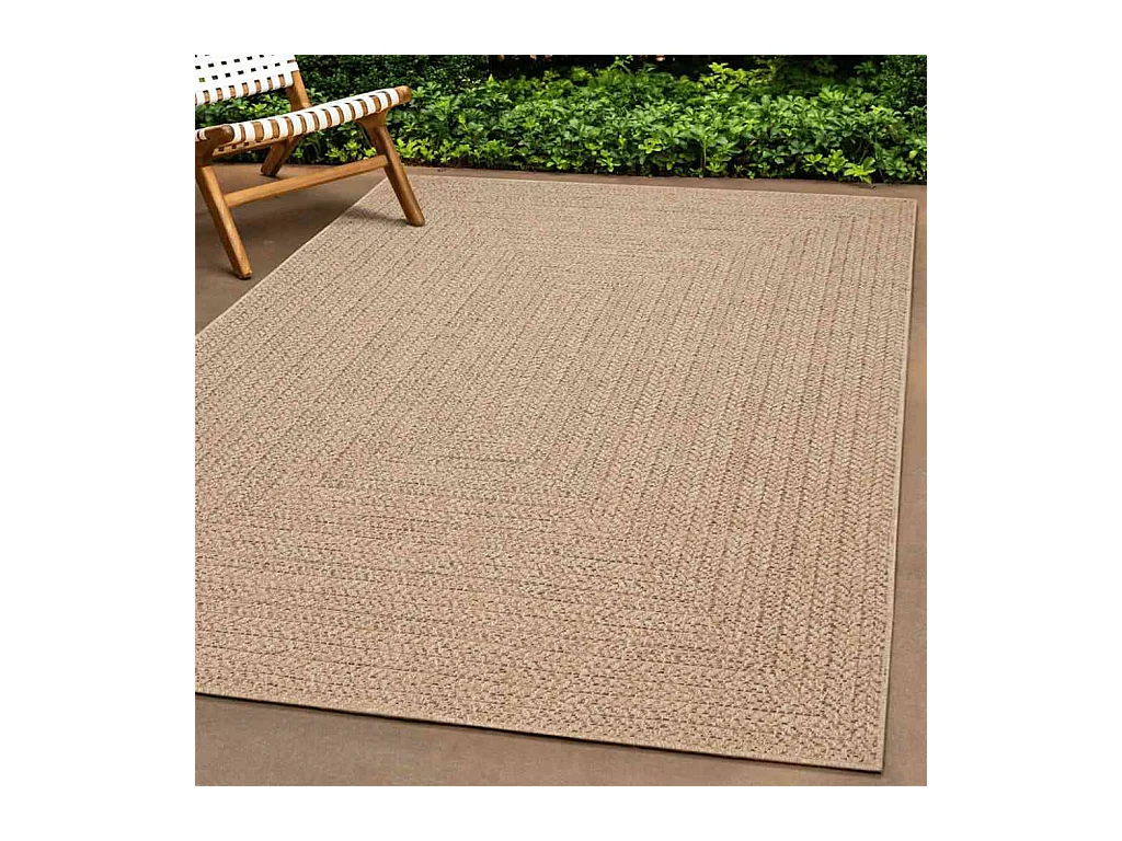 Tapis ZIZUR 80x200 cm aspect de jute intérieur et extérieur