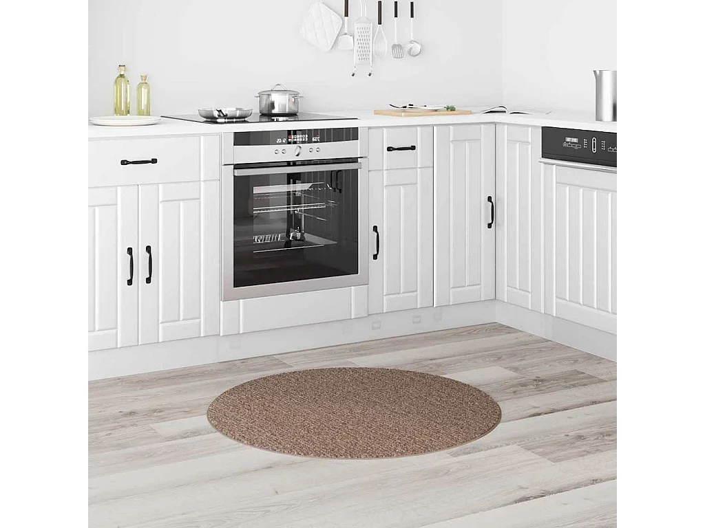 Tapis Marron 90 x 90 cm Polypropylène