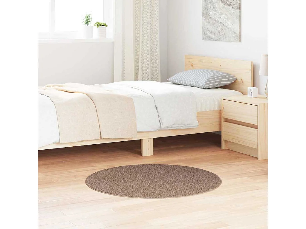 Tapis Marron 90 x 90 cm Polypropylène