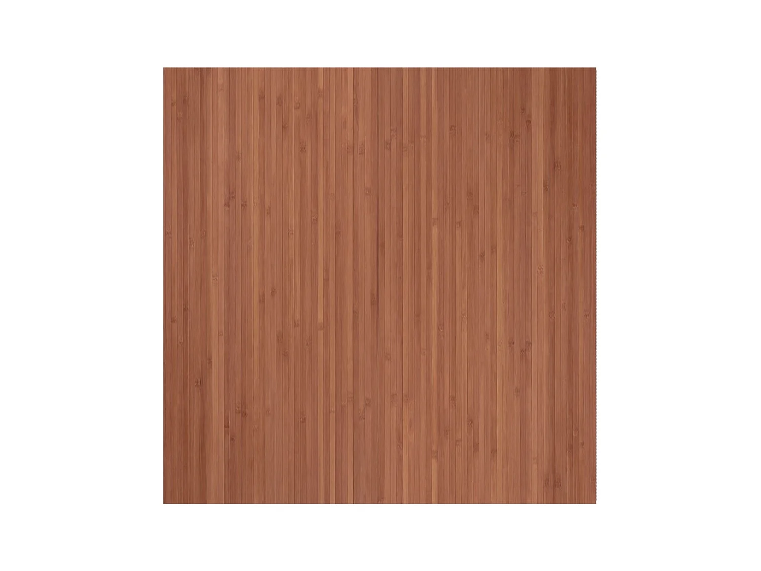 Tapis rectangulaire marron 100x100 cm bambou
