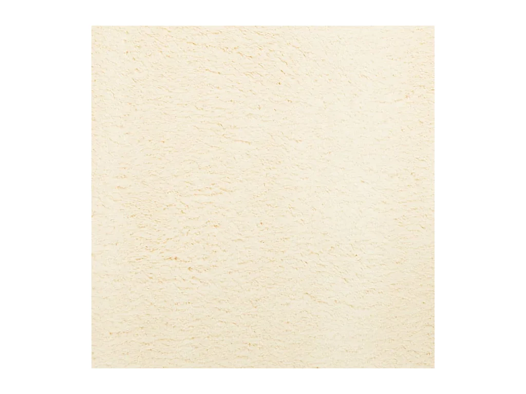 Tapis HUARTE à poils courts doux et lavable crème Ø 160 cm