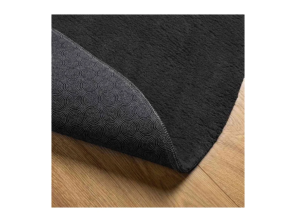 Tappeto nero 160 x 230 cm in poliestere