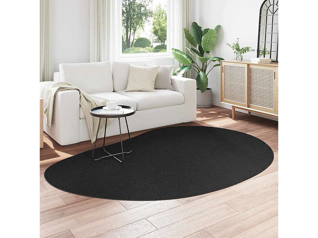 Tapis Noir 160 x 230 cm Polyester