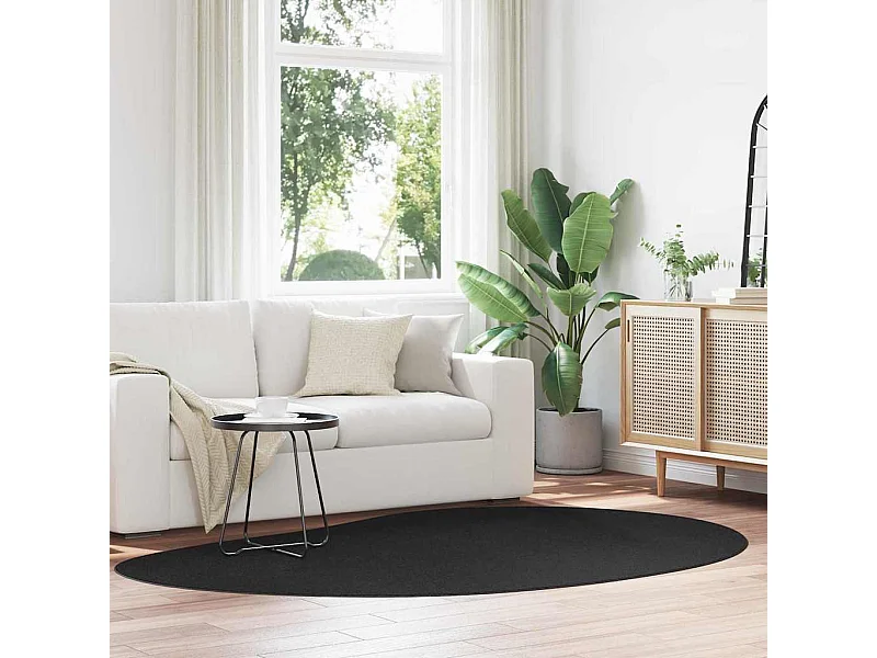 Tappeto nero 160 x 230 cm in poliestere