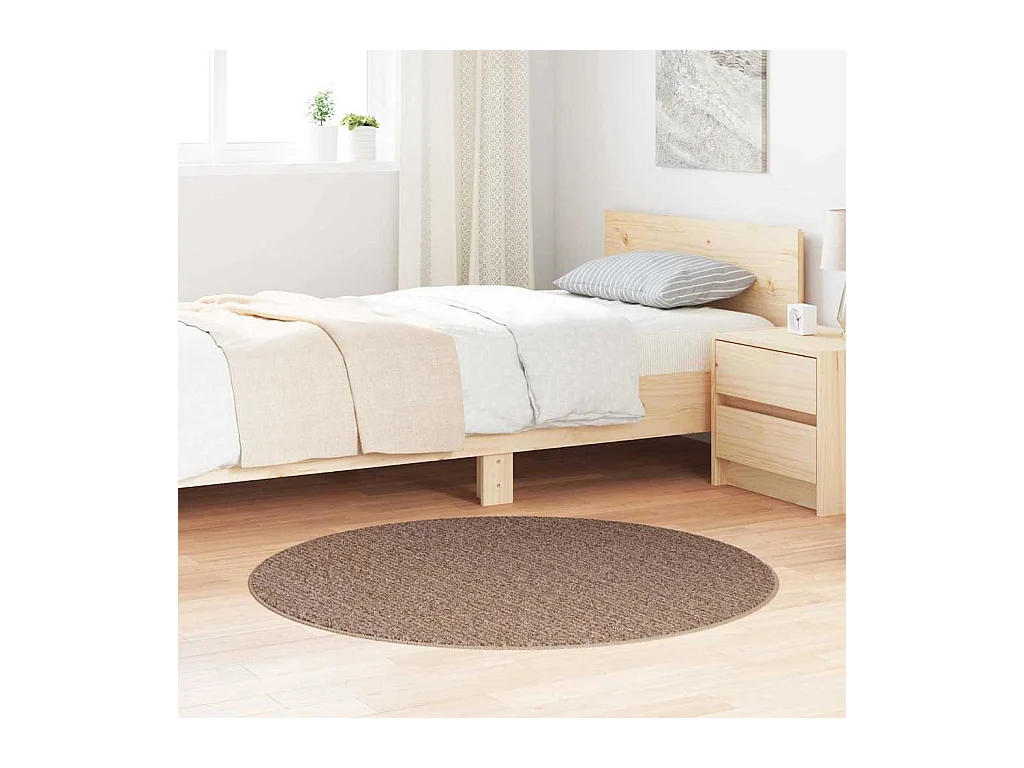 Tapis Marron 120 x 120 cm Polypropylène