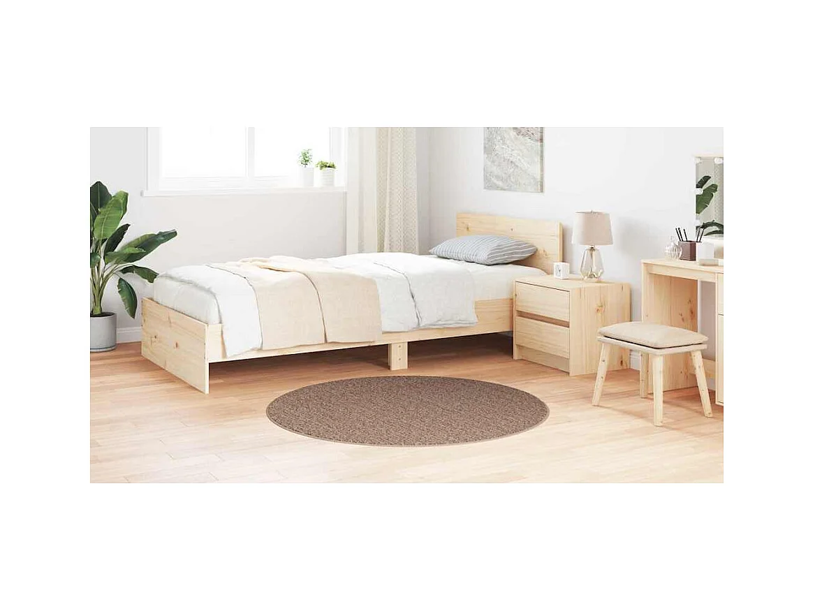 Tapis Marron 120 x 120 cm Polypropylène