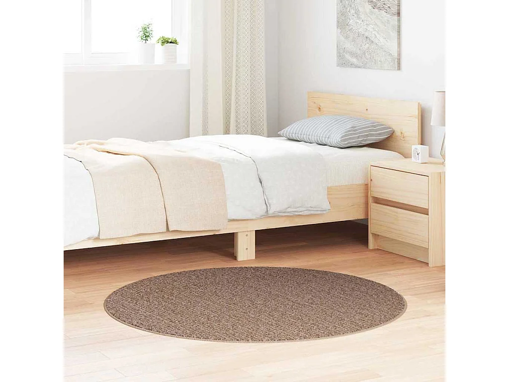 Tapis Marron 120 x 120 cm Polypropylène