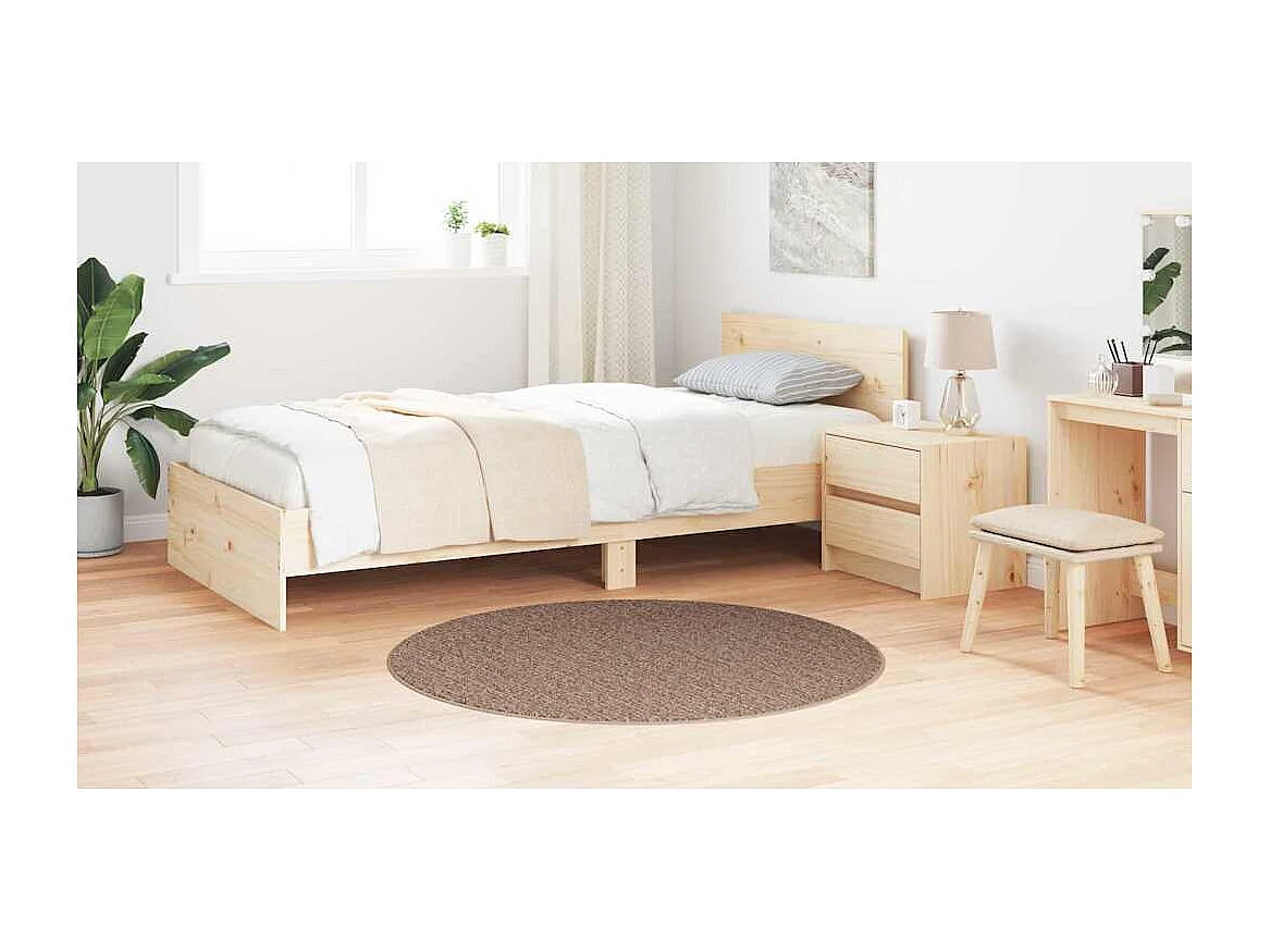 Tapis Marron 120 x 120 cm Polypropylène